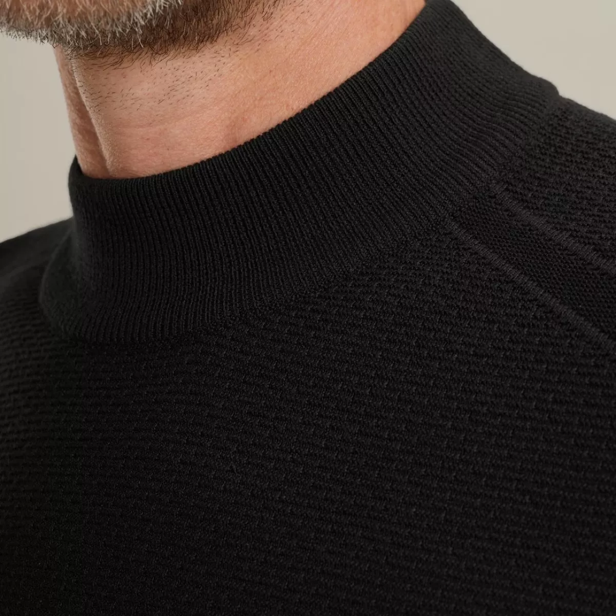 Vanguard | Trui met Mockneck | Zwart | VKW2510340 4 Vanguard Vanguard | Trui met Mockneck | Zwart | VKW2510340