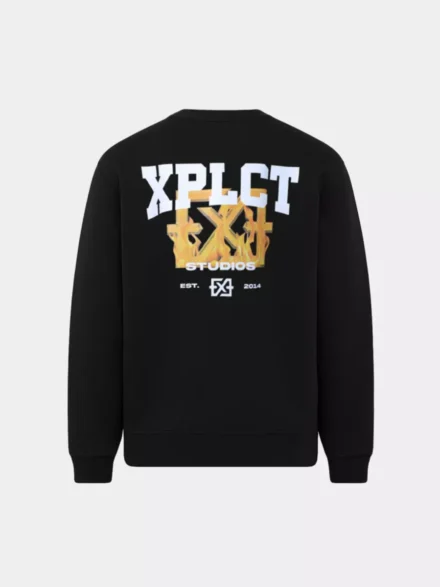 XPLCT XPLCT | Sweats | Zwart | Flame Crewneck