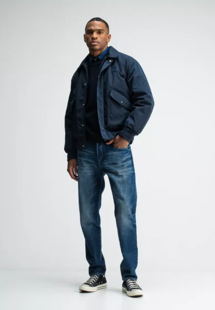 butcher of blue butcher of blue | Carlo Satin Flight Bomber | Blauw | m2527005