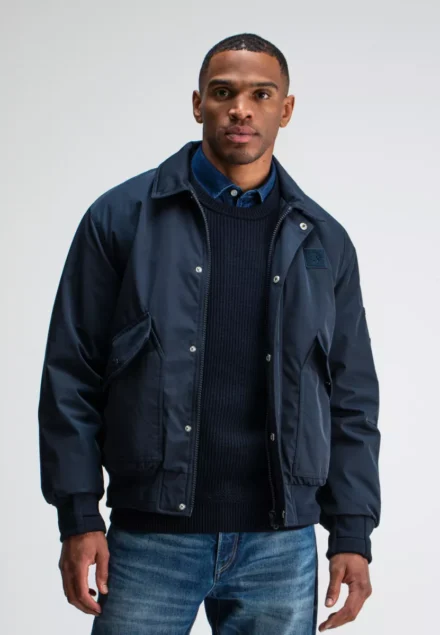 butcher of blue butcher of blue | Carlo Satin Flight Bomber | Blauw | m2527005