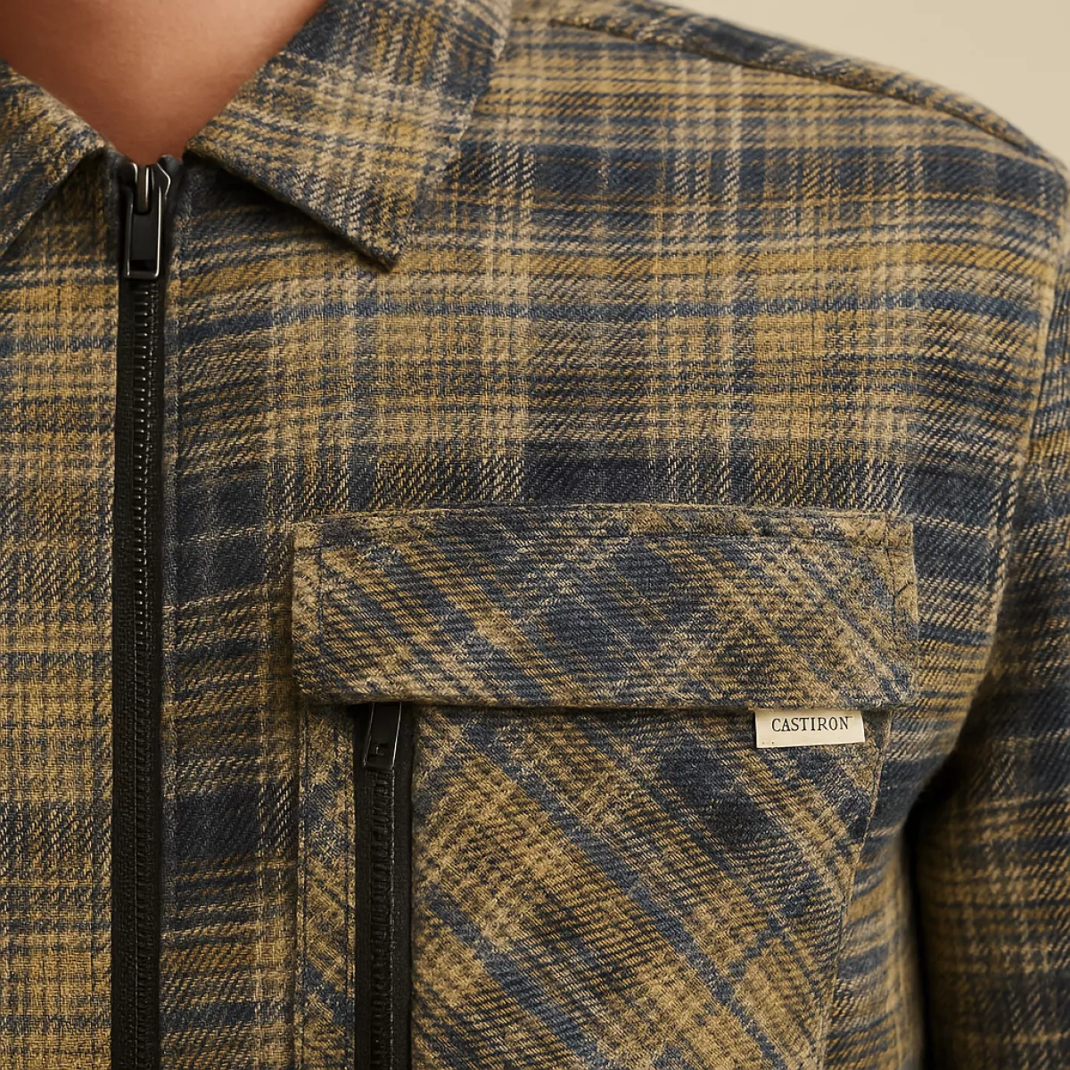 Cast Iron | Overshirt | Grijs/ blokje | CSI2511272 3 Cast Iron Cast Iron | Overshirt | Grijs/ blokje | CSI2511272