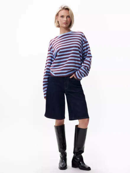 Catwalk Junkie Catwalk Junkie | Longsleeve | Blauw | Striped Long Sleeve