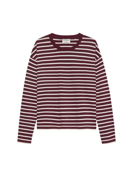 Catwalk Junkie Catwalk Junkie | Longsleeve | Rood | Striped Long Sleeve