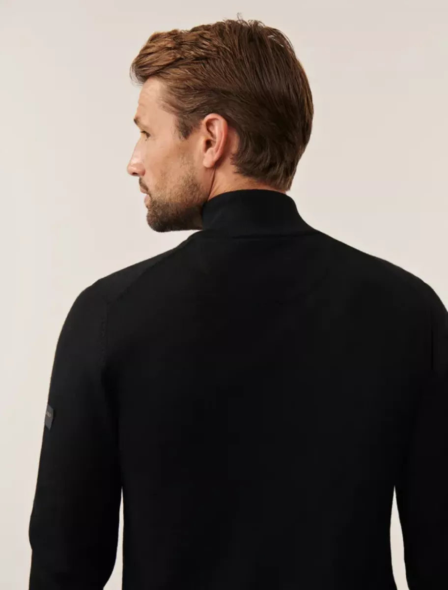 Cavallaro | Truien wol | Zwart | 118255027 | Saronno Zip Pullover 3 Cavallaro Cavallaro | Truien wol | Zwart | 118255027 | Saronno Zip Pullover