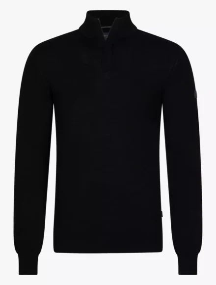 Cavallaro Cavallaro | Truien wol | Zwart | 118255027 | Saronno Zip Pullover