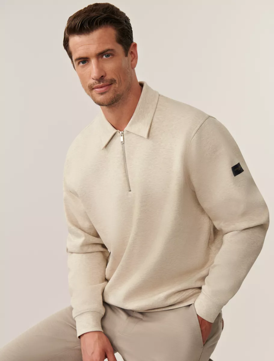 Cavallaro | Polo Sweater | Beige | 120255016 | Ricavo Polo Sweater 2 Cavallaro Cavallaro | Polo Sweater | Beige | 120255016 | Ricavo Polo Sweater