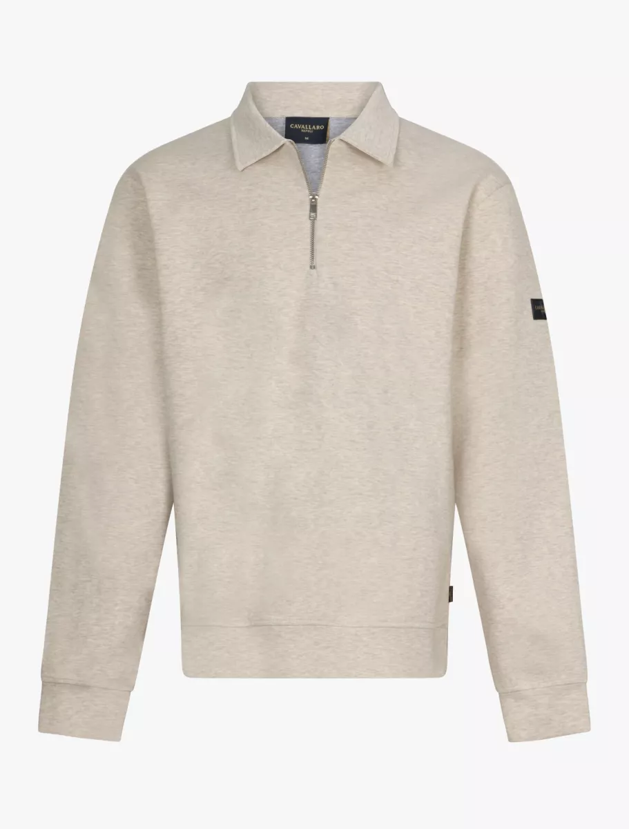 Cavallaro | Polo Sweater | Beige | 120255016 | Ricavo Polo Sweater 1 Cavallaro Cavallaro | Polo Sweater | Beige | 120255016 | Ricavo Polo Sweater