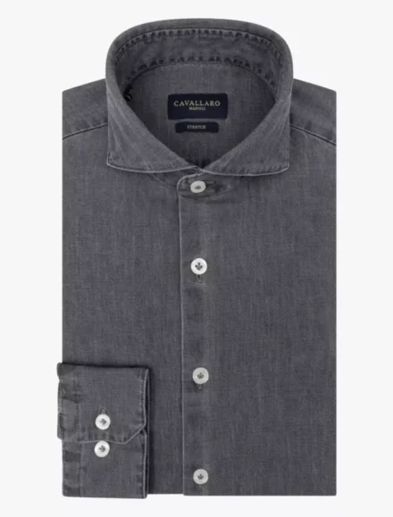Cavallaro Cavallaro | Denim overhemd | Grijs | Denimo