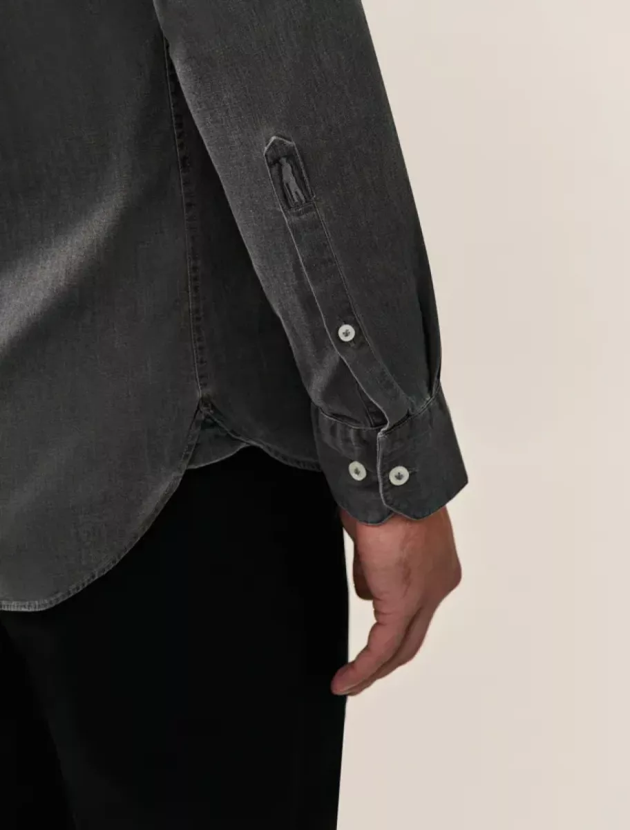 Cavallaro | Denim overhemd | Grijs | Denimo 4 Cavallaro Cavallaro | Denim overhemd | Grijs | Denimo