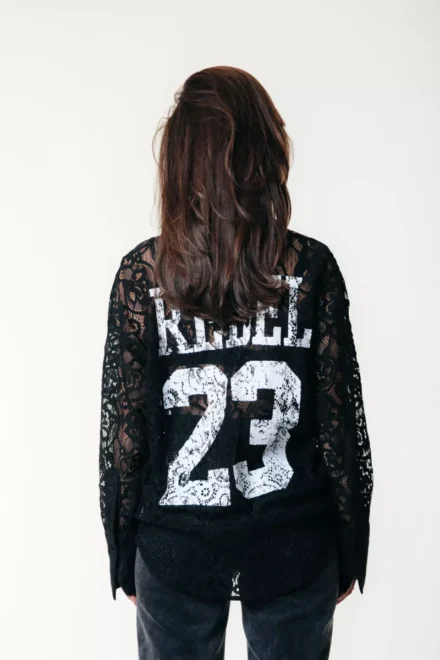Colourful Rebel Colourful Rebel | Blouse | Zwart | Talia Rebel 23 lace bl
