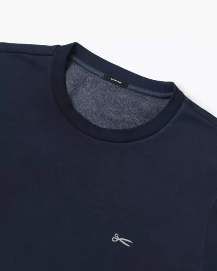 Denham Denham | Sweater | Blauw | Scissor Crew neck gdcs