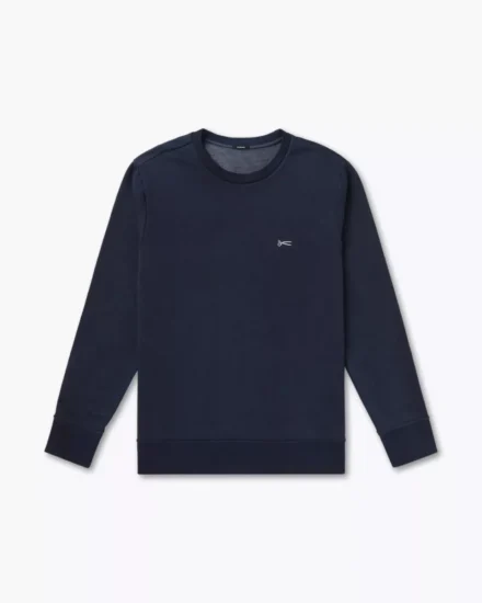 Denham Denham | Sweater | Blauw | Scissor Crew neck gdcs
