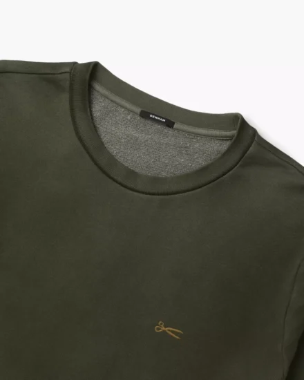 Denham Denham | Sweater | Groen | Scissor Crew neck gdcs