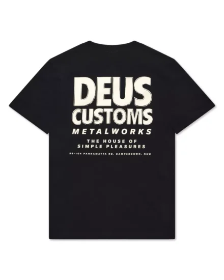 Deus Deus | T-shirts rh | Zwart | Chromium Tee