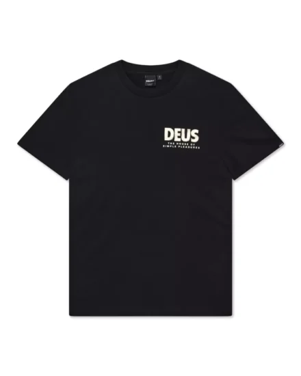 Deus Deus | T-shirts rh | Zwart | Chromium Tee