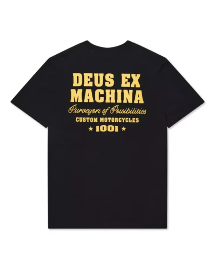 Deus Deus | T-shirts rh | Zwart | Gumshoe Tee