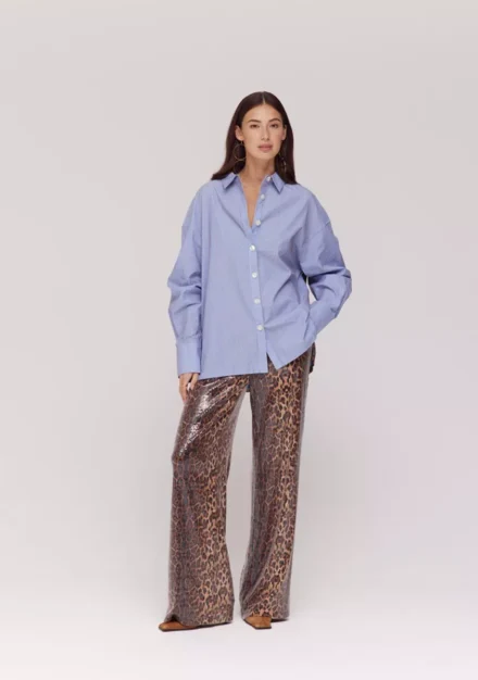 Harper and Yve Harper and Yve | Shirt lm katoen | Blauw | Yelena-LS