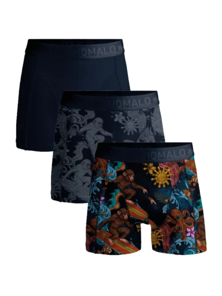 Muchachomalo Muchachomalo | 3-pack boxer | Blauw | Surfmonkey