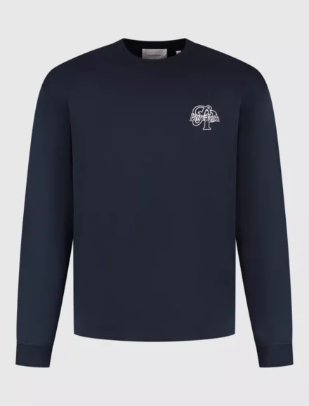 Pure Path Pure Path | Longsleeve | Blauw | 25030126 | Initials longsleeve