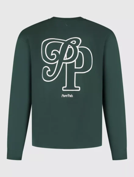 Pure Path Pure Path | Longsleeve | Groen | 25030126 | Initials Longsleeve