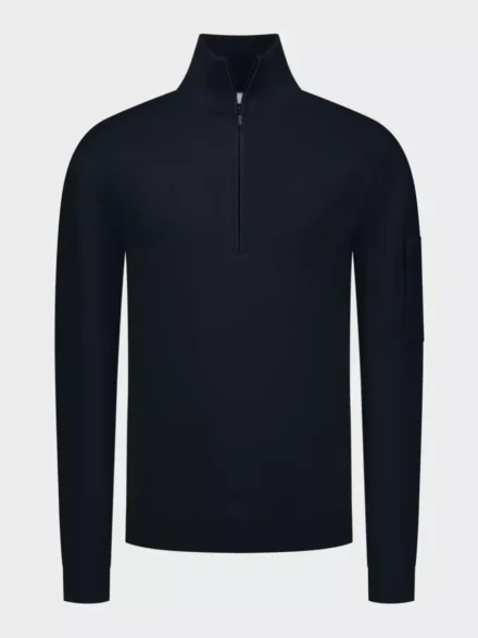 Saint Steve Saint Steve | Trui met Halfzip | Blauw | 240904 | Axel