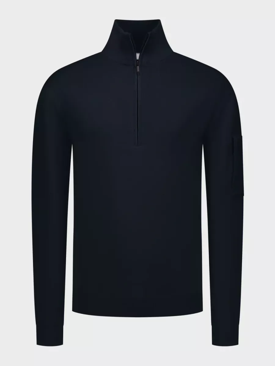 Saint Steve | Trui met Halfzip | Blauw | 240904 | Axel 1 Saint Steve Saint Steve | Trui met Halfzip | Blauw | 240904 | Axel