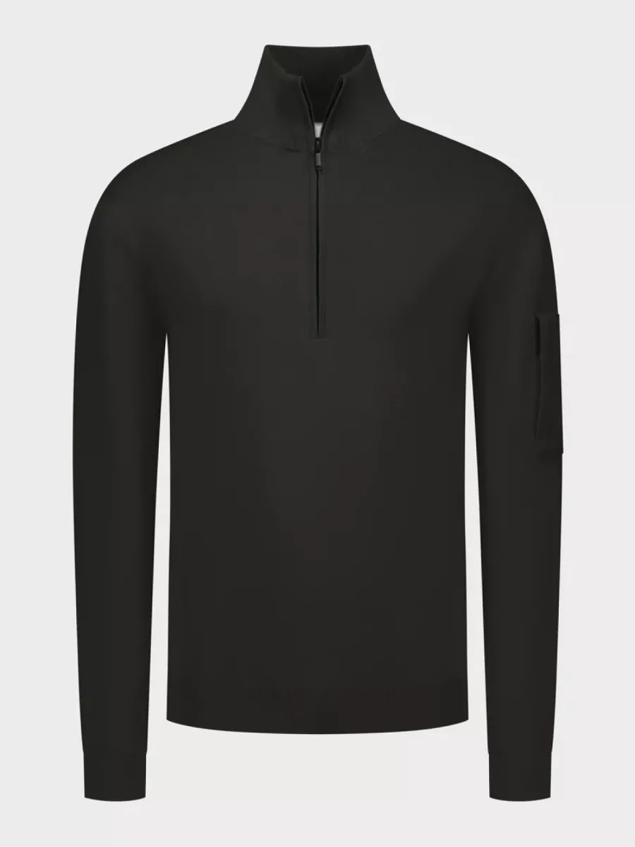 Saint Steve | Half Zip Trui | Bruin | 240904 | Axel 1 Saint Steve Saint Steve | Half Zip Trui | Bruin | 240904 | Axel
