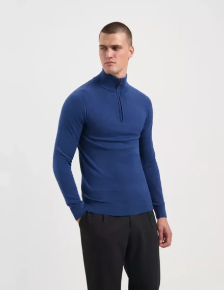 Saint Steve Saint Steve | Half Zip trui | Blauw | Cas