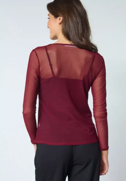 sisters point sisters point | Mesh Top | Bordeaux | New Gani-22