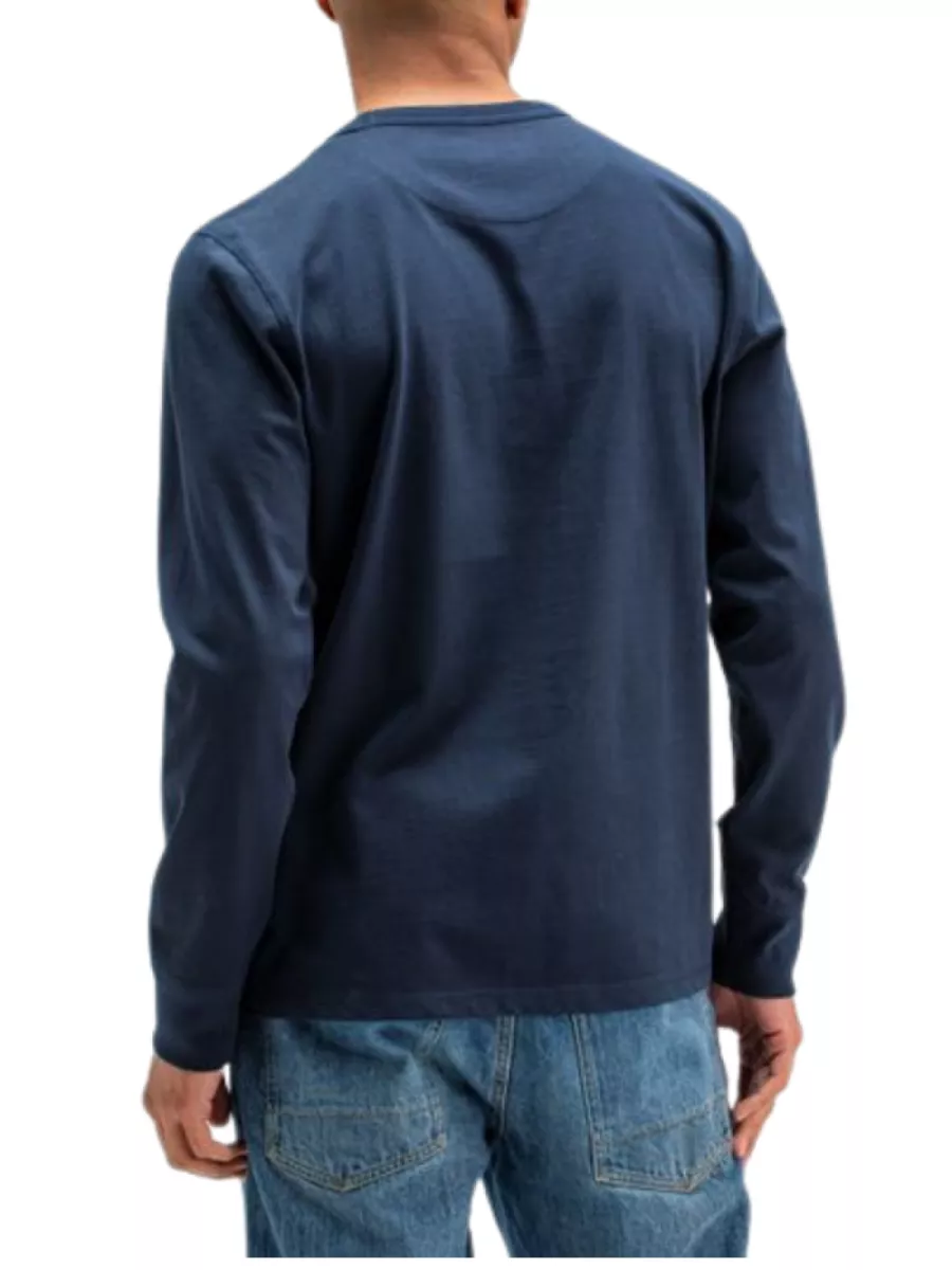 butcher of blue | T-shirt army tee | Lange mouw | alaska blue | 3 butcher of blue butcher of blue | T-shirt army tee | Lange mouw | alaska blue |