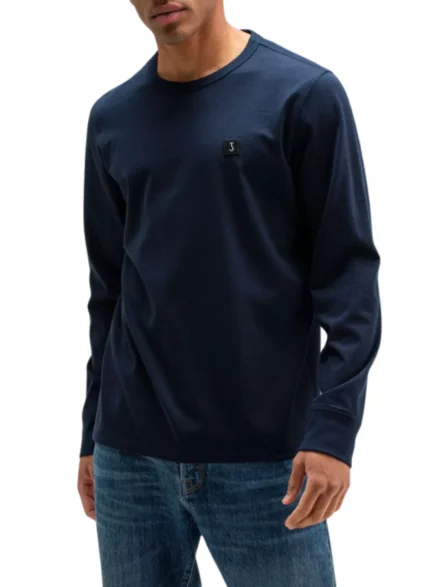 butcher of blue butcher of blue | T-shirt army tee | Lange mouw | alaska blue |