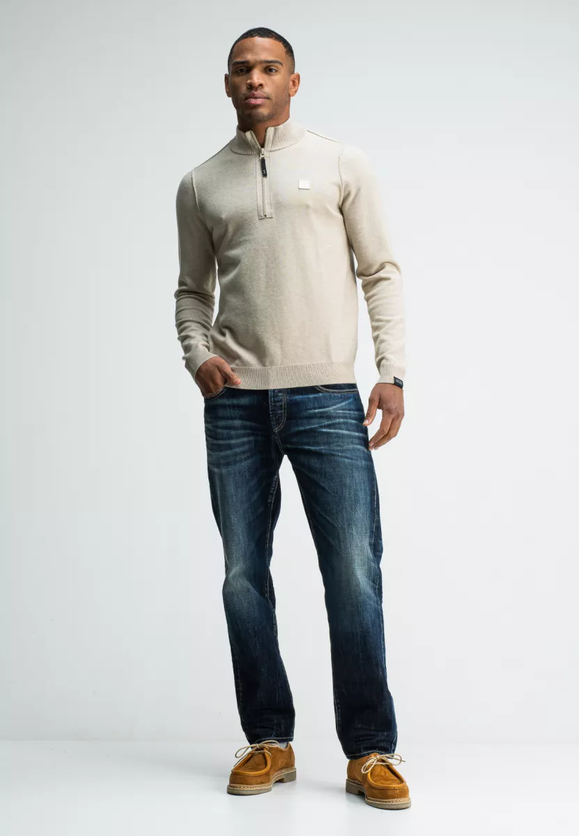 butcher of blue | Truien wol | Beige | Clifden Crew 2 butcher of blue butcher of blue | Truien wol | Beige | Clifden Crew