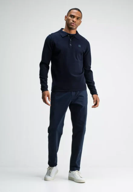 butcher of blue butcher of blue | | Clifden Polo lange mouw | Blauw | m2126015