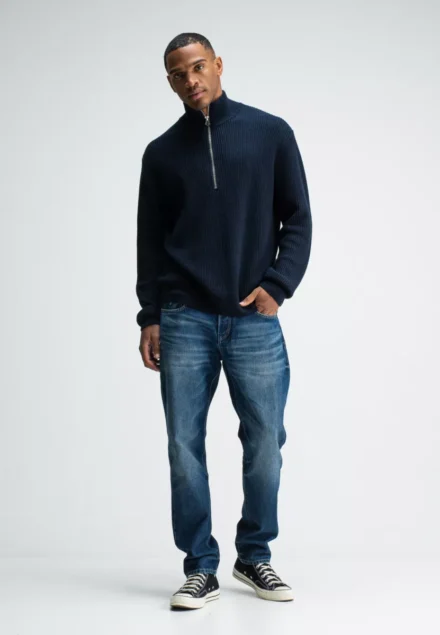 butcher of blue butcher of blue | Galway Half Zip | Blauw | m2526001