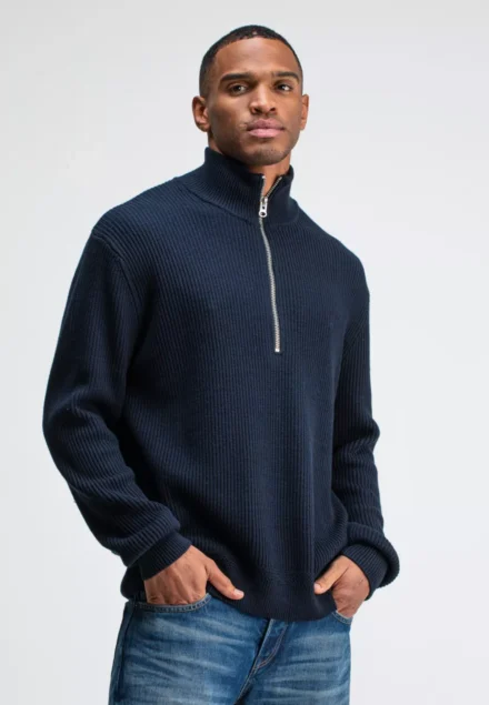 butcher of blue butcher of blue | Galway Half Zip | Blauw | m2526001