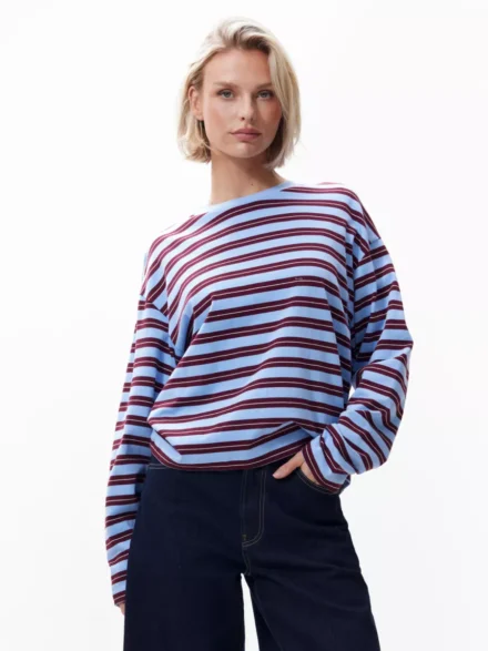 Catwalk Junkie Catwalk Junkie | Longsleeve | Blauw | Striped Long Sleeve