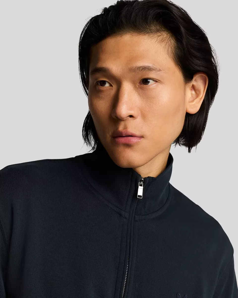 Lyle & Scott | Sweats | Blauw | Superfine Quarter zip 2 Lyle & Scott Lyle & Scott | Sweats | Blauw | Superfine Quarter zip