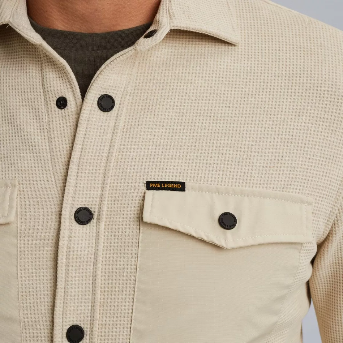 PME-JEANS | Overshirt | Wit | PSI2511246 4 PME-JEANS PME-JEANS | Overshirt | Wit | PSI2511246