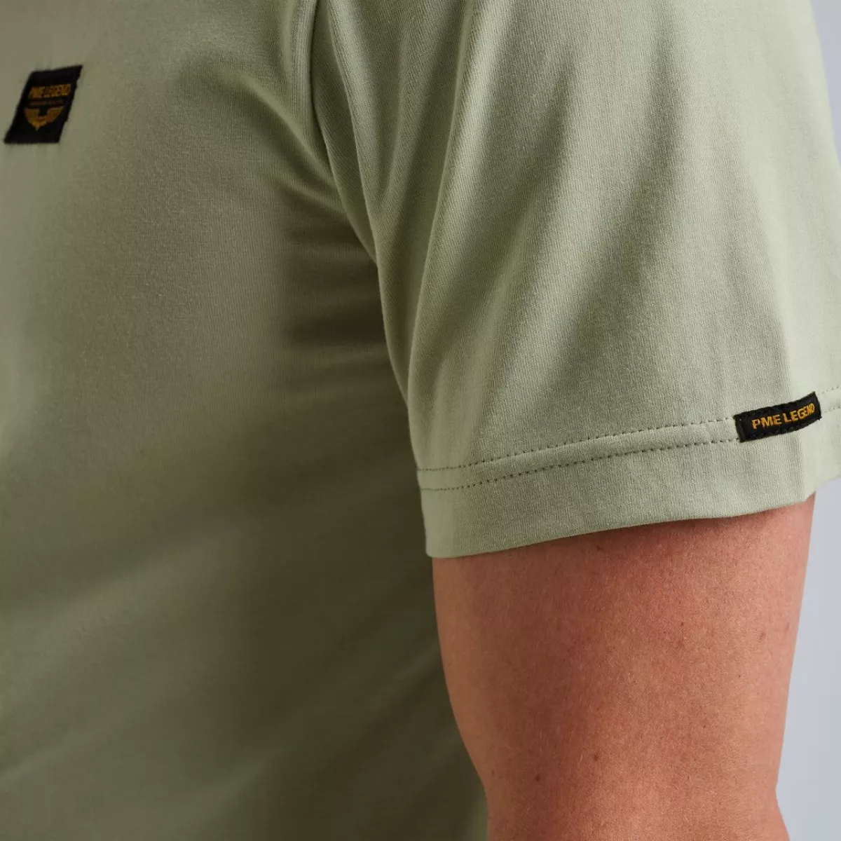 PME-JEANS | T-shirt | Groen | PTSS2511599 4 PME-JEANS PME-JEANS | T-shirt | Groen | PTSS2511599