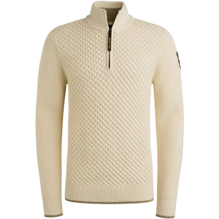 PME-Legend PME-Legend | Trui met halve rits | Wit | PKW2509324