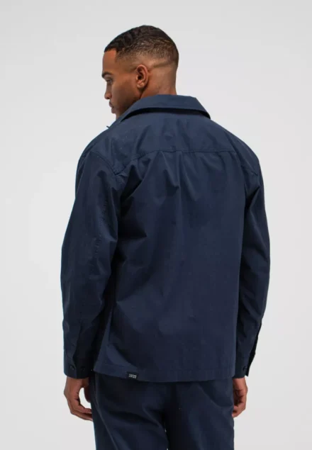butcher of blue butcher of blue | Overshirt | Donkerblauw | Dan Cotton Overshirt