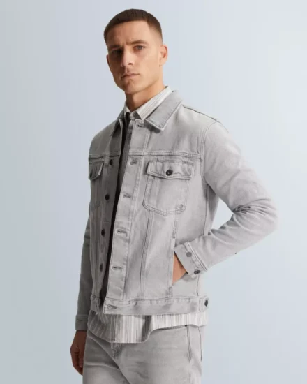 Cast Iron Cast Iron | Denim Jacket met knoopsluiting | Zwart | CDJ2602100-WSG