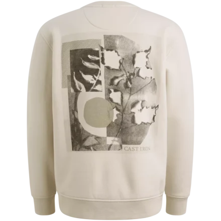 Cast Iron Cast Iron | Sweatshirt met back Artprint | Wit | CSW2602405
