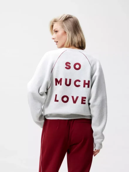 Catwalk Junkie Catwalk Junkie | Sweater | Grijs | graphic sweater wit piping