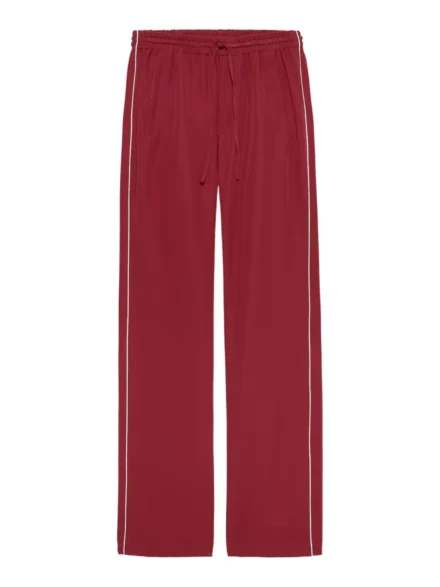 Catwalk Junkie Catwalk Junkie | Comfy broek | Rood | tracksuit trousers piping