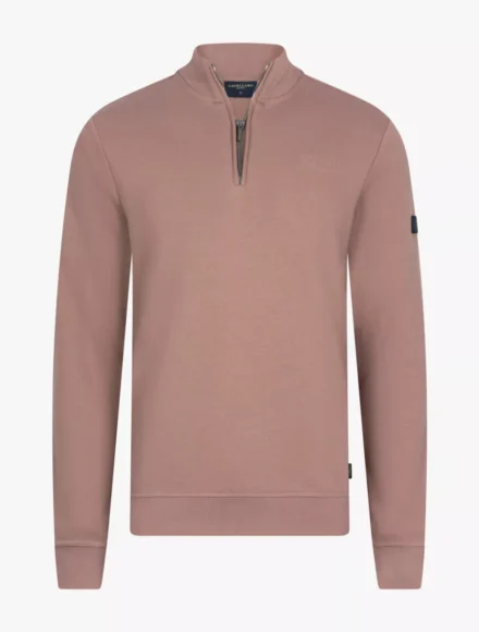 Cavallaro Cavallaro | Trui | Roze | Diagono Half Zip Sweat