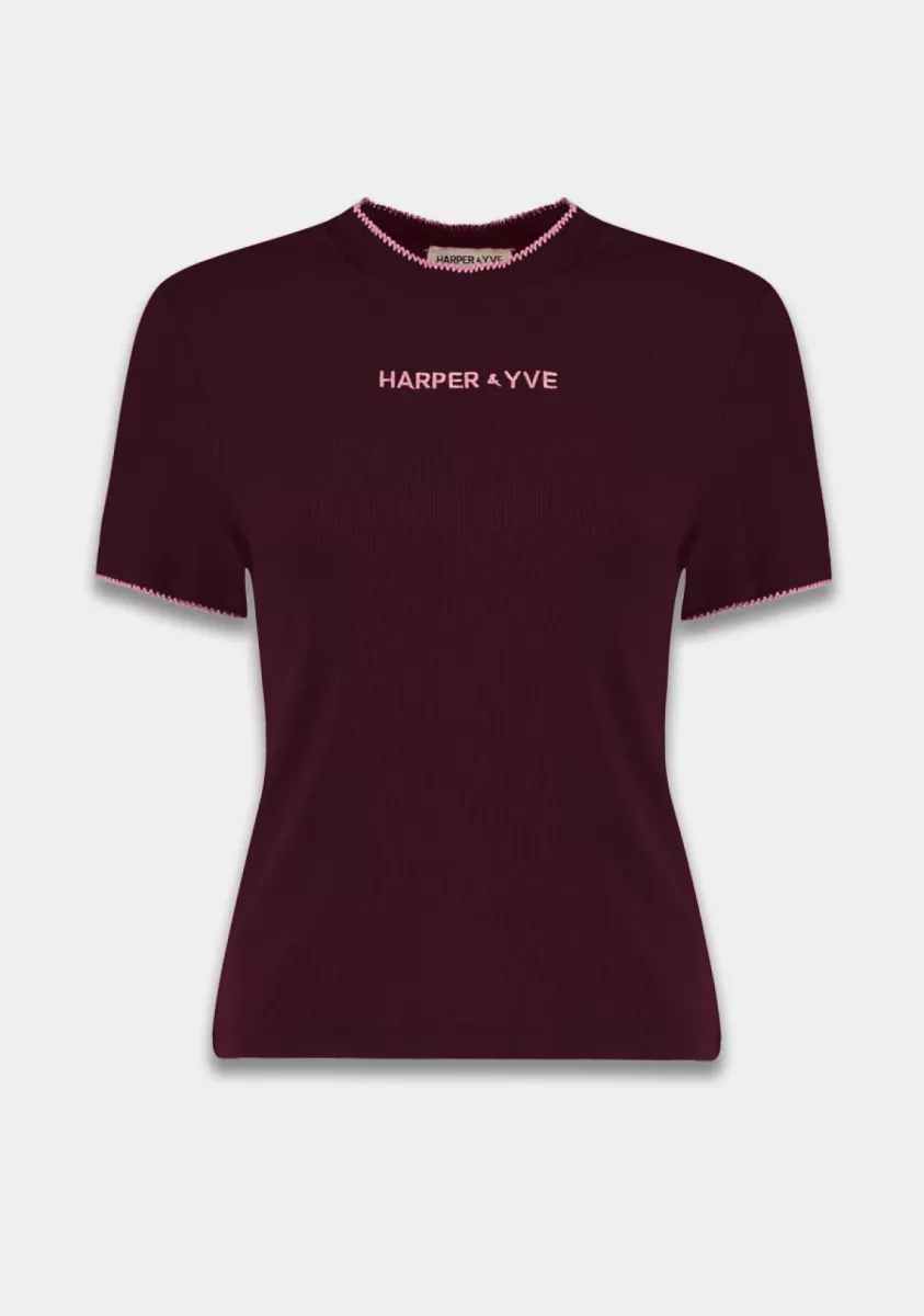 Harper and Yve | T-shirt | Rood | Cammy-SS 2 Harper and Yve Harper and Yve | T-shirt | Rood | Cammy-SS