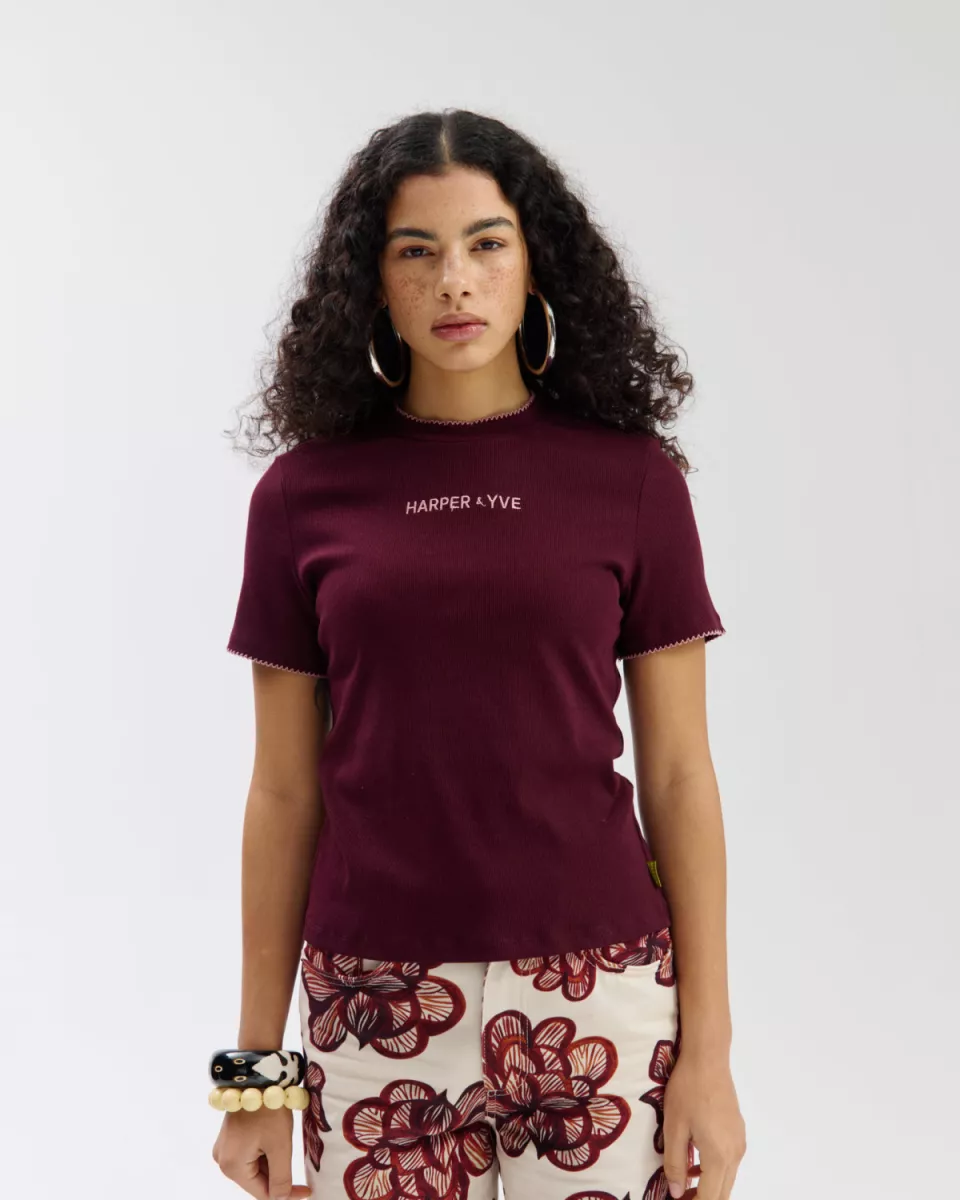 Harper and Yve | T-shirt | Rood | Cammy-SS 1 Harper and Yve Harper and Yve | T-shirt | Rood | Cammy-SS