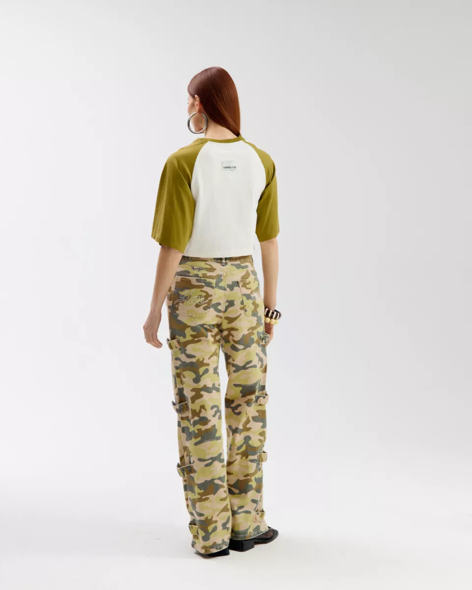 Harper and Yve | T-shirt | Groen | Mexicansummer-SS 5 Harper and Yve Harper and Yve | T-shirt | Groen | Mexicansummer-SS