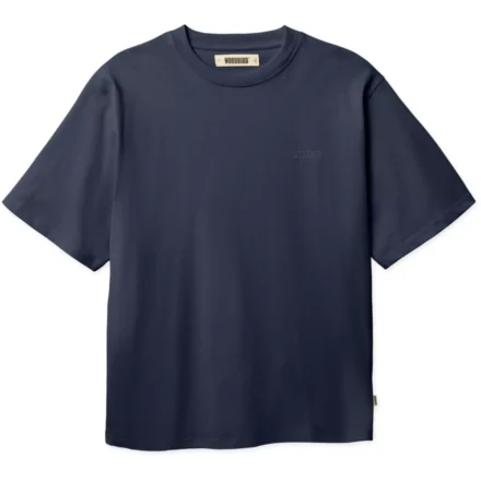 Woodbird Woodbird | T-shirts rh | Blauw | Baine Base tee